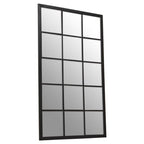 Black Large Grid Wall Mirror | Descartes