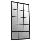 Black Large Grid Wall Mirror | Descartes
