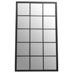 Black Large Grid Wall Mirror | Descartes