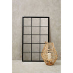 Black Large Grid Wall Mirror | Descartes