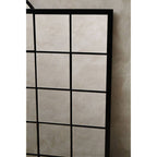 Black Large Grid Wall Mirror | Descartes