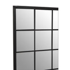 Black Large Grid Wall Mirror | Descartes
