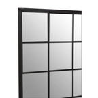 Black Large Grid Wall Mirror | Descartes