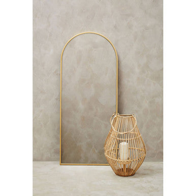 Gold Finish Wall Mirror | Descartes