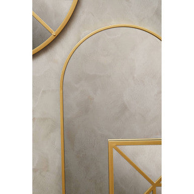 Gold Finish Wall Mirror | Descartes