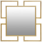 Brushed Gold Small Wall Mirror | Allure