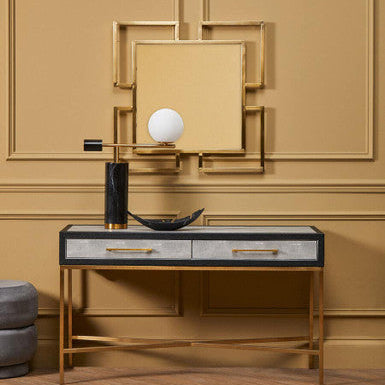 Brushed Gold Small Wall Mirror | Allure