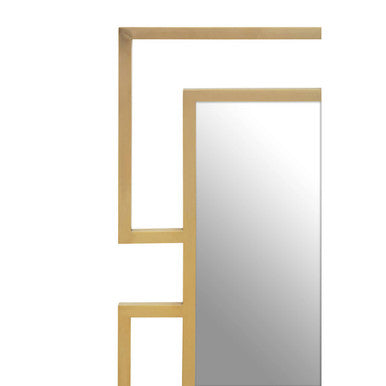 Brushed Gold Small Wall Mirror | Allure
