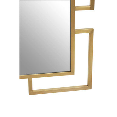 Brushed Gold Small Wall Mirror | Allure