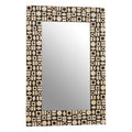 Black Wall Mirror with Shell Inlay | Palu