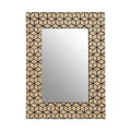 Black Wall Mirror with Seashell Inlay | Palu