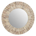 Natural Shell Round Wall Mirror | Palu