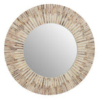 Natural Shell Round Wall Mirror | Palu