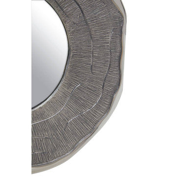 Small Oak Effect Silver Wall Mirror | Silva