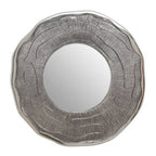 Small Oak Effect Silver Wall Mirror | Silva