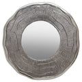 Small Oak Effect Silver Wall Mirror | Silva