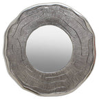 Small Oak Effect Silver Wall Mirror | Silva