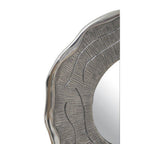 Small Oak Effect Silver Wall Mirror | Silva