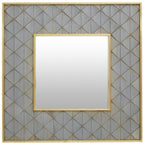 Mango Wood Square Wall Mirror | Siro