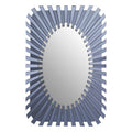 Grey Rectangular Sunburst Wall Mirror | Jade