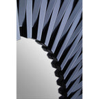 Grey Rectangular Sunburst Wall Mirror | Jade