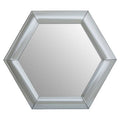Silver Hexagon Wall Mirror | Josie