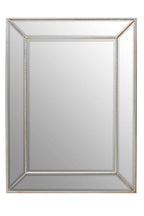 Silver Finish Rectangular Wall Mirror | Lapari