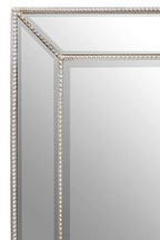 Silver Finish Rectangular Wall Mirror | Lapari