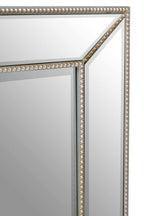 Silver Finish Rectangular Wall Mirror | Lapari