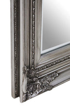 Silver Wooden Frame Wall Mirror | Lori