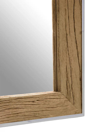 Natural Wood Rectangular Wall Mirror | Kerala