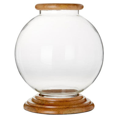 Hurricane Large Glass Candle Holder | Hampstead