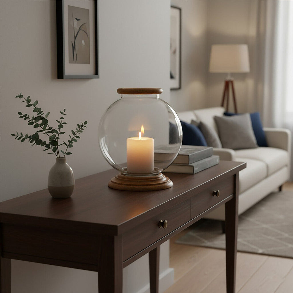 Hurricane Large Glass Candle Holder | Hampstead