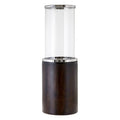 Small Mango Wood Hurricane Candle Holder | Hampstead