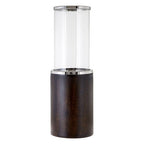 Small Mango Wood Hurricane Candle Holder | Hampstead