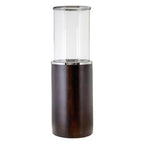 Large Mango Wood Hurricane Candle Holder | Hampstead