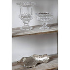 Textured Nickel Finish Large Leaf Dish | Hampstead