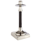 Nickel and Black Finish Candle Holder | Riya