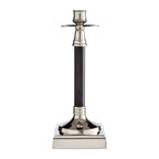 Nickel and Black Finish Candle Holder | Riya