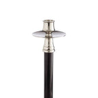 Nickel and Black Finish Candle Holder | Riya