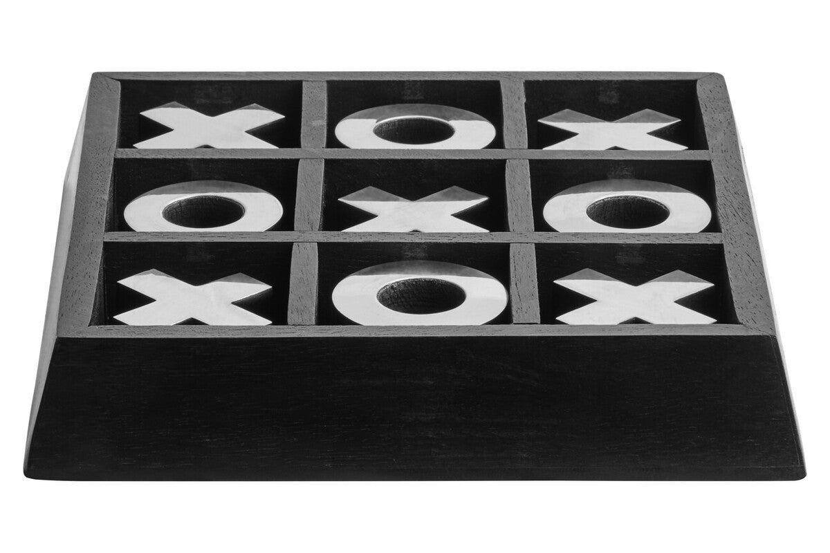 Black Acacia Wood Noughts and Crosses | Churchill Games