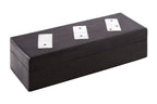 Black Mango Wood Domino Set | Churchill Games
