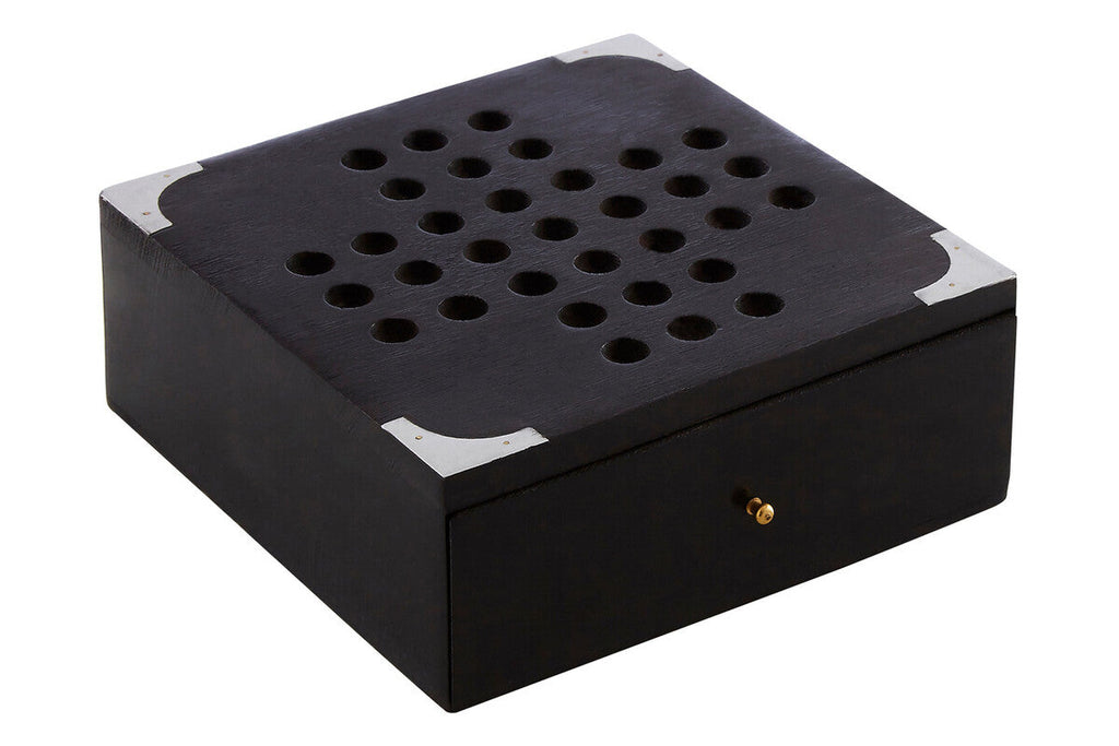 Black Sheesham Wood Solitaire Games Box | Churchill Games