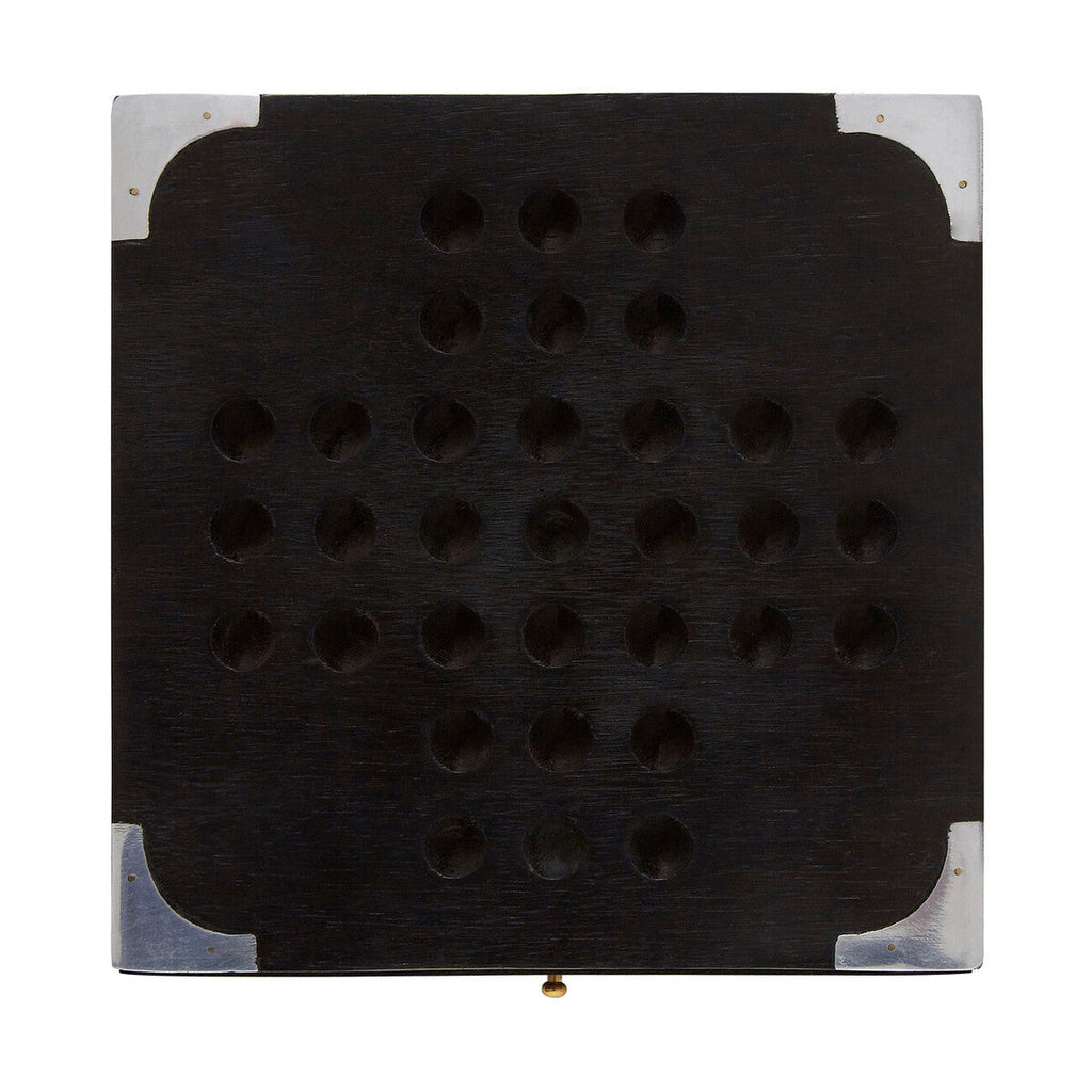 Black Sheesham Wood Solitaire Games Box | Churchill Games