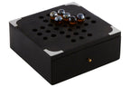 Black Sheesham Wood Solitaire Games Box | Churchill Games