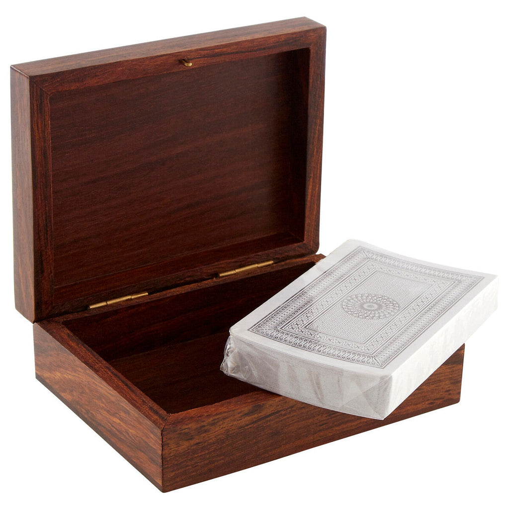 Sheesham Wood Playing Card Box | Churchill Games