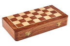 Brown Wood Magnetic Chess Game | Churchill Games