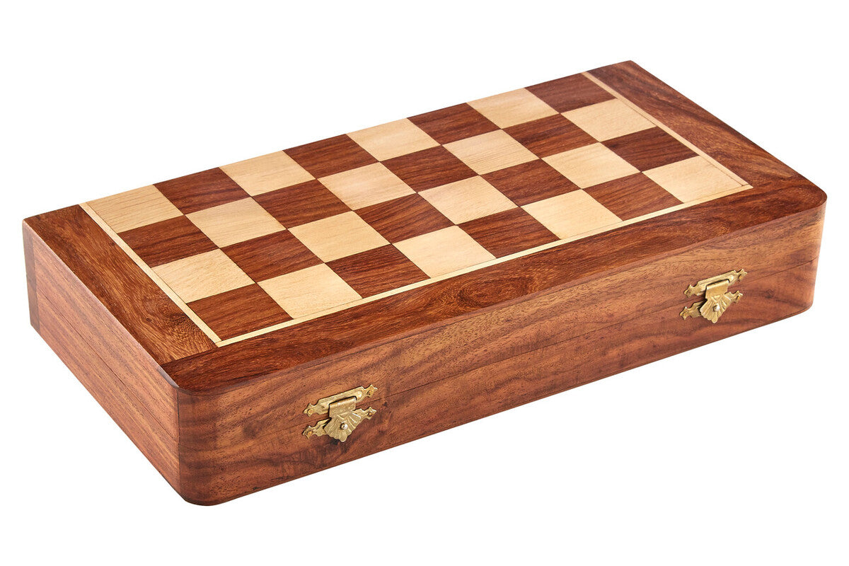 Brown Wood Magnetic Chess Game | Churchill Games