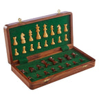 Brown Wood Magnetic Chess Game | Churchill Games