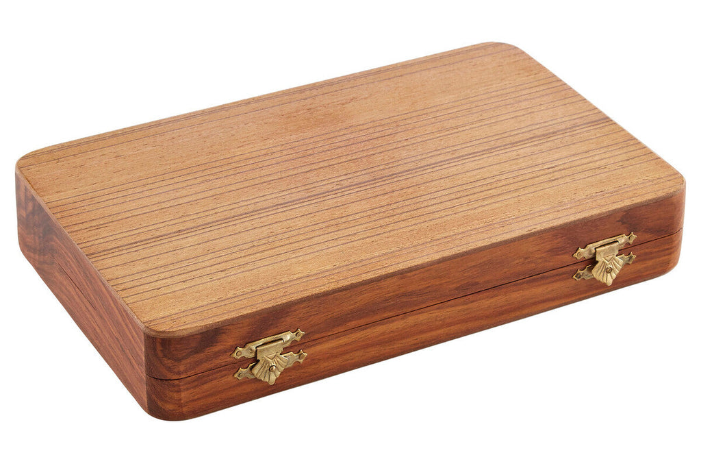 Churchill Games Brown Wood Backgammon Game